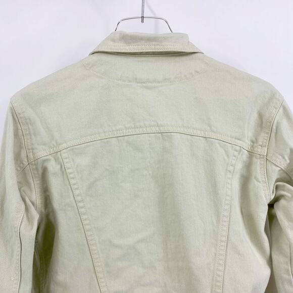 00s GAP Vintage Cotton Collared Button Flap Pocket Trucker Jacket - Picture 11 of 13